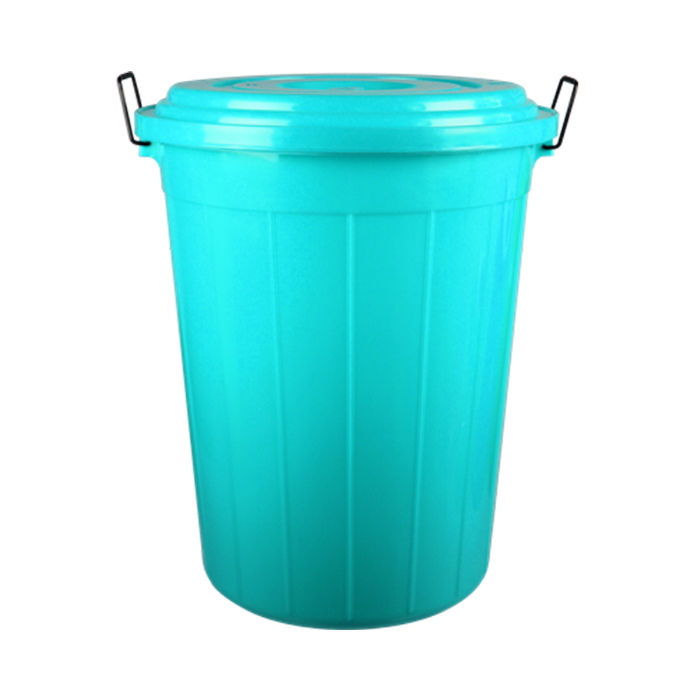 Plastic Drum With Lid (80 Ltr) (Green)